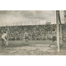 1950S FOOTBALL PHOTOGRAPH - GOAL-LINE TECHNOLOGY REQUIRED
