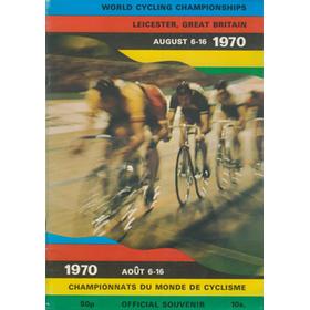 WORLD CYCLING CHAMPIONSHIPS 1970 OFFICIAL PROGRAMME