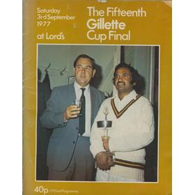 Gillette Cup Final Match Programme. Middlesex v Surrey 1980 