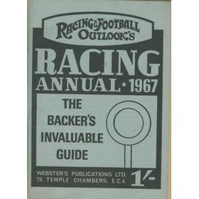 RACING AND FOOTBALL OUTLOOK RACING ANNUAL FOR 1967