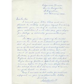 ANDY GANTEAUME (WEST INDIES) 1993 CRICKET LETTER
