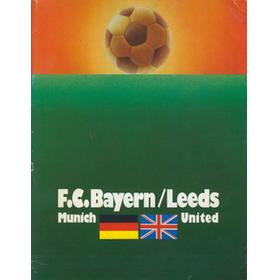 BAYERN MUNICH V LEEDS UNITED 1975 (EUROPEAN CUP FINAL) FOOTBALL PROGRAMME