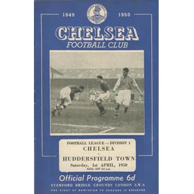 CHELSEA V HUDDERSFIELD TOWN 1949-50 FOOTBALL PROGRAMME