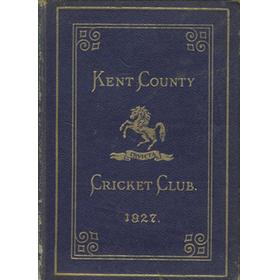 KENT COUNTY CRICKET CLUB 1927 [BLUE BOOK]