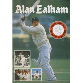 ALAN EALHAM (KENT) 1982 SIGNED CRICKET BENEFIT BROCHURE