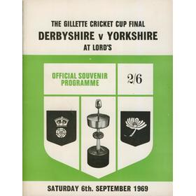 programme D Lloyd 1975 Gillette Cup cricket Lancashire v Hampshire scorecard 
