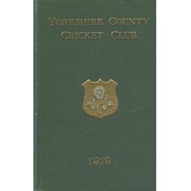 YORKSHIRE COUNTY CRICKET CLUB 1919 [ANNUAL]