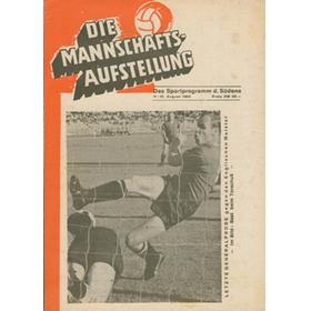 FC NURNBERG V MANCHESTER UNITED 1965-66 (PRE-SEASON FRIENDLY) FOOTBALL PROGRAMME