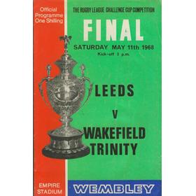 LEEDS V WAKEFIELD TRINITY 1968 (CHALLENGE CUP FINAL) RUGBY LEAGUE PROGRAMME