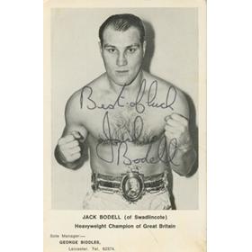 JACK BODELL SIGNED C1965 BOXING PHOTOGRAPH