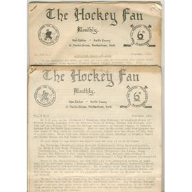 THE HOCKEY FAN MONTHLY 1962-63 (2 ISSUES) - ICE HOCKEY MAGAZINE  