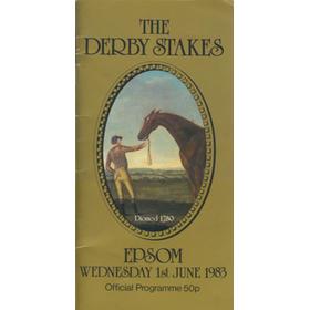 THE EPSOM DERBY 1983 OFFICIAL PROGRAMME