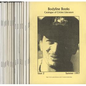 BODYLINE BOOKS - CATALOGUE OF CRICKET LITERATURE, 1997-2005 (21 ITEMS)