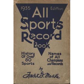 ALL SPORTS RECORD BOOK - 1935 EDITION
