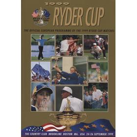 RYDER CUP 1999 (BROOKLINE) SOUVENIR PROGRAMME