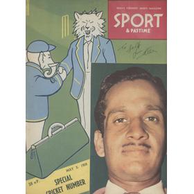 SPORT & PASTIME - VOL.VXIII NO.18, 2 MAY 1959, FEATURING INDIA V ENGLAND TOUR 1959