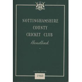 NOTTINGHAMSHIRE COUNTY CRICKET CLUB HANDBOOK 1960