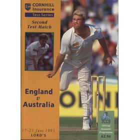 ENGLAND V AUSTRALIA 1993 2ND TEST (LORD