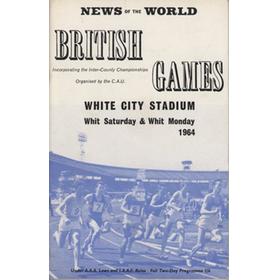 BRITISH GAMES 1964 ATHLETICS PROGRAMME