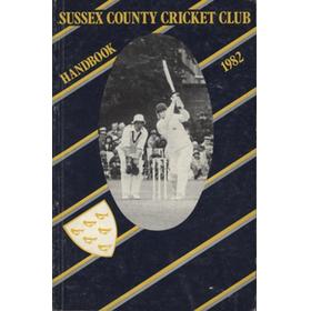 SUSSEX COUNTY CRICKET CLUB HANDBOOK 1982