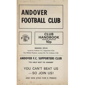 ANDOVER FOOTBALL CLUB HANDBOOK 1973-74