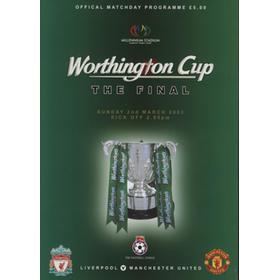LIVERPOOL V MANCHESTER UNITED 2003 (WORTHINGTON CUP FINAL) FOOTBALL PROGRAMME