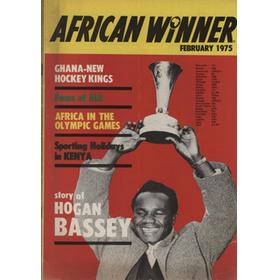 AFRICAN WINNER (MAGAZINE)  - FEBRUARY 1975. STORY OF HOGAN BASSEY