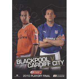 BLACKPOOL V CARDIFF CITY  2010 PLAY-OFF FINAL FOOTBALL PROGRAMME