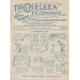 CHELSEA V FULHAM 1926-27 FOOTBALL PROGRAMME