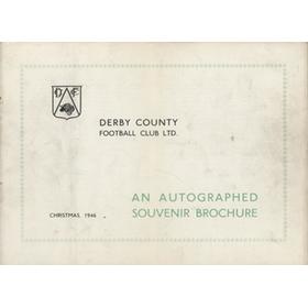 DERBY COUNTY FC: AN AUTOGRAPHED SOUVENIR BROCHURE 1946