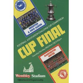 BRIGHTON & HOVE ALBION V MANCHESTER UNITED 1983 (F.A. CUP FINAL) FOOTBALL PROGRAMME