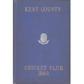 KENT COUNTY CRICKET CLUB 1892 [BLUE BOOK]