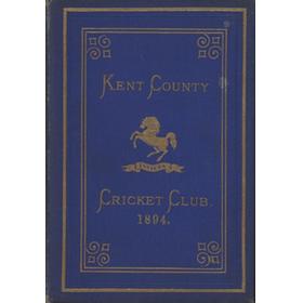 KENT COUNTY CRICKET CLUB 1894 [BLUE BOOK]