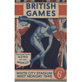 BRITISH GAMES 1946 ATHLETICS PROGRAMME