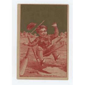 CRICKET ADVERTISING CARD - CONNECTICUT 1880S