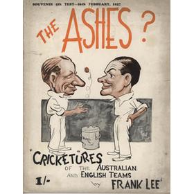 THE ASHES? "CRICKETURES OF THE AUSTRALIAN AND ENGLISH TEAMS"