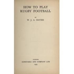 HOW TO PLAY RUGBY FOOTBALL