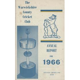 WARWICKSHIRE COUNTY CRICKET CLUB ANNUAL REPORT 1966