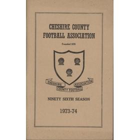 CHESHIRE COUNTY FOOTBALL ASSOCIATION 1973-74 OFFICIAL HANDBOOK