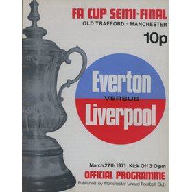 EVERTON V LIVERPOOL 1971 (FA CUP SEMI-FINAL) FOOTBALL PROGRAMME