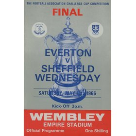 EVERTON V SHEFFIELD WEDNESDAY 1966 (F.A. CUP FINAL) FOOTBALL PROGRAMME