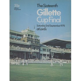 SOMERSET V SUSSEX 1978 (LORD
