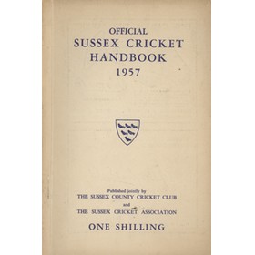 OFFICIAL SUSSEX CRICKET HANDBOOK 1957