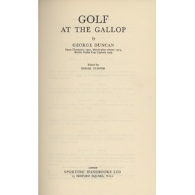 GOLF AT THE GALLOP