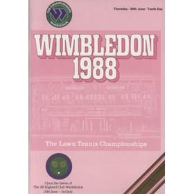 WIMBLEDON CHAMPIONSHIPS 1988 TENNIS PROGRAMME
