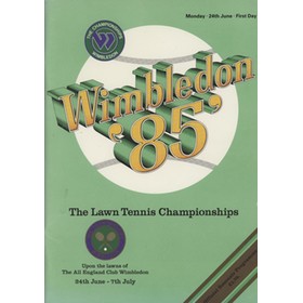 WIMBLEDON CHAMPIONSHIPS 1985 TENNIS PROGRAMME