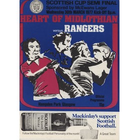 HEARTS V RANGERS 1977 (SCOTTISH CUP SEMI-FINAL) FOOTBALL PROGRAMME