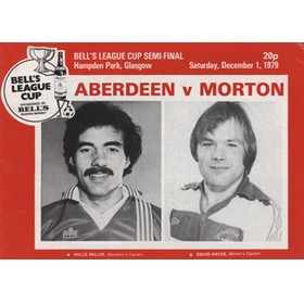 ABERDEEN V MORTON 1979 (SCOTTISH LEAGUE CUP SEMI-FINAL) FOOTBALL PROGRAMME