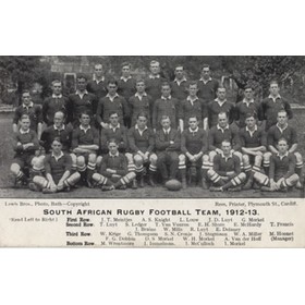 SOUTH AFRICA 1912-13 RUGBY POSTCARD