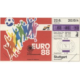 SOVIET UNION V ITALY 1988 (EUROPEAN CHAMPIONSHIPS SEMI-FINAL) FOOTBALL TICKET